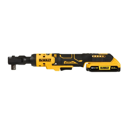 Гайковерт DeWALT кутовий - тріскачка, 18V XR Li-lon 2Ah, 95 Нм, сумка (DCF512D1) – Dewalt (вид 2)
