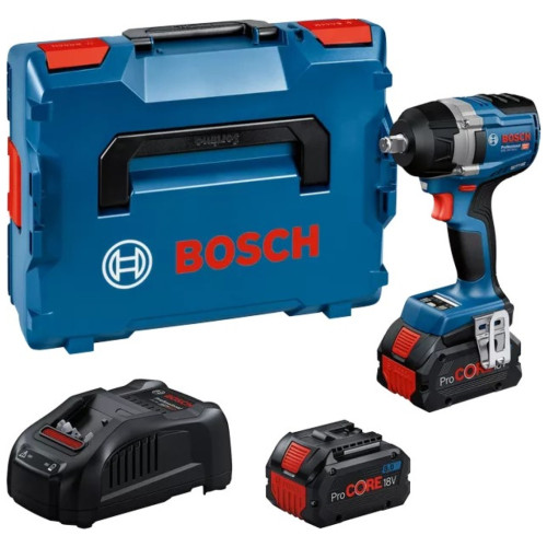 Гайковерт Bosch GDS 18V-750C 18V, 2x8Ah, до 3000об/хв, 270/380/750Нм, квадрат 1/2", кейс, Bluetooth 1.7кг (0.601.9L9.002) – BOSCH