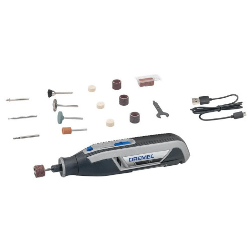 Гравер Dremel 7760-15 3.6V, 2Ah, 8000-25000об/хв, 15 насадок, 195см (F.013.776.0JA) – Dremel