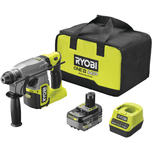Перфоратор Ryobi RSDS18X-1C40S, SDS+, 18В ONE+ НР, 4Ah, 4 Дж, 4 реж. (5133005383) – Ryobi