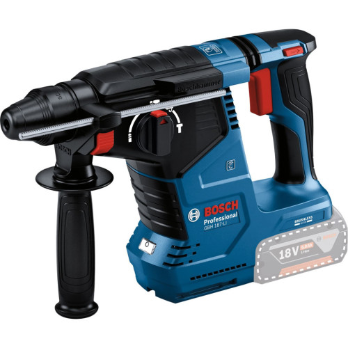 Перфоратор Bosch GBH 187-LI Professional 18 В, SDS-Plus, 2.4 Дж, 980 об/мин (без АКБ и ЗУ) (0.611.923.020) – BOSCH