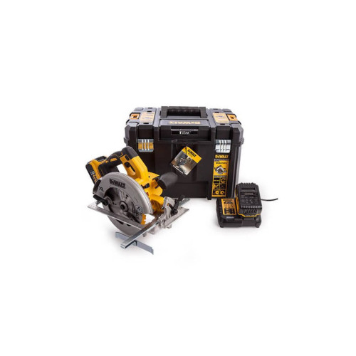 Дискова пила DeWALT 18В XR Li-Ion, диск 184х16 мм, 3.6 кг, 2x5Ah, кейс TSTAK (DCS570P2) – Dewalt (вид 3)