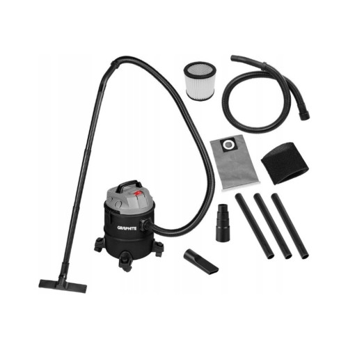Пылесос строительный Graphite 1200Вт, 18кПа, 20л, 220В/1200В (59G614) – GRAPHITE
