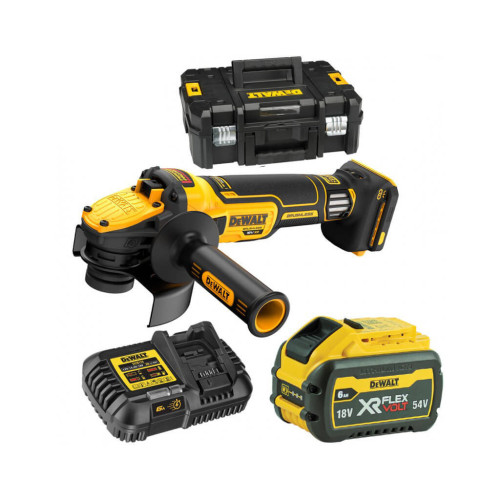 Шліфувальна машина DeWALT 18В XR Li-lon 6Ah, 125 мм, 3000-9000об/хв (DCG409VST1) – Dewalt (вид 1)