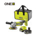 Шлифовальная машина Ryobi ONE+ RAG18125-1C40S 125мм, 18V, 1х4А·час 9000об/мин, сумка (5133005643) – Ryobi
