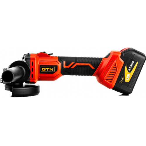 Шліфувальна машина GTM AGC18/125BL, 125мм, 18В, 3000-8500об/хв (без АКБ та ЗП) (AGC18/125BL_BARE TOOL) – GTM (вид 1)