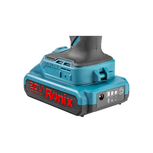 Шуруповерт Ronix ударний акумуляторний 20В, 2Ah х 2 (8905K) – Ronix (вид 4)