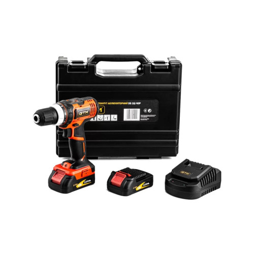 Шуруповерт GTM DS18/40P, 18В, 40Нм, 2ск, (без АКБ и ЗУ) (DS18/40P_BARE TOOL) – GTM