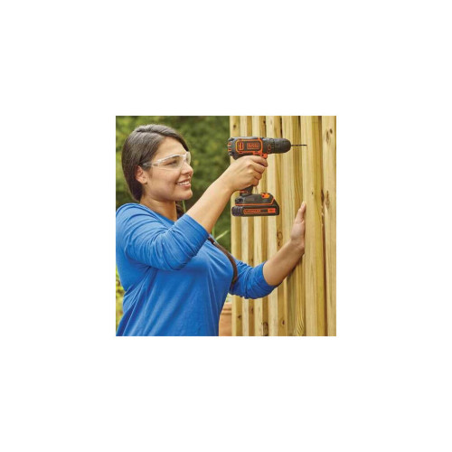 Шуруповерт Black&Decker 18 В, 1.5Ah, 40 Нм, 360-1400 об/мин, кейс (BDCDD186KB) – BLACK&DECKER (вид 3)