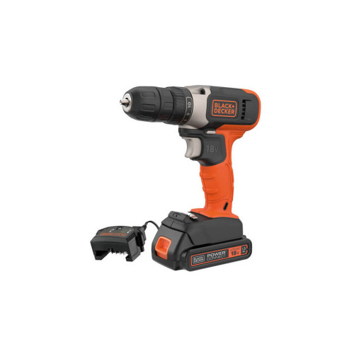 Шуруповерт Black&Decker 18 В Li-Ion, 1.5Ah, 600 об/мин, 1,2 кг (BCD001C1) – BLACK&DECKER (вид 2)