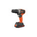 Шуруповерт Black&Decker 18 В, 1.5Ah, 45 Нм,0-360/0-1400 об/мин, 21000 уд/мин, 1.3 кг (BCD003C1) – BLACK&DECKER