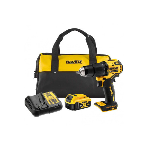 Шуруповерт DeWALT XR Li-Ion 18V, 4Ah, 65 Нм, кейс (DCD709M1) – Dewalt