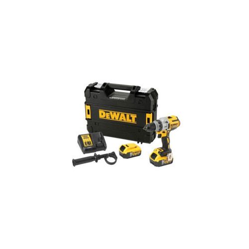 Шуруповерт DeWALT XR Li-Ion 18 В, 95 Нм, 2 АКБ + ЗУ, рукоятка, кейс (DCD991P2) – Dewalt (вид 2)