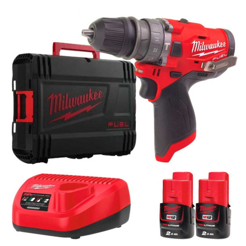 Шуруповерт Milwaukee M12 FPDX-202X, 37Нм, 2x2Аг, 2 насадки, кейс (4933464136) – Milwaukee