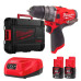 Шуруповерт Milwaukee M12 FPDX-202X, 37Нм, 2x2Аг, 2 насадки, кейс (4933464136) – Milwaukee