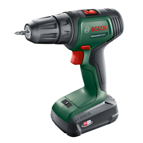 Шуруповерт Bosch UniversalDrill 18V 18В 1х1.5Агод 20Нм 0-4400-1450обхв кейс ЗП 1.3кг (0.603.9D4.001) – BOSCH