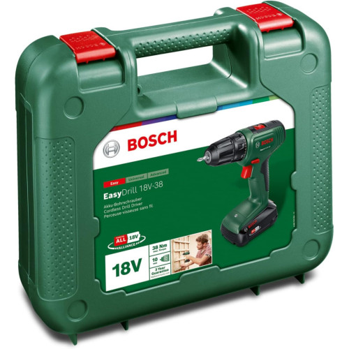 Шуруповерт Bosch EasyImpact 18V-38, 18V, 2Ah, 20-38Нм, 0-430-0-1630об/хв, кейс (0.603.9D8.003) – BOSCH (вид 2)