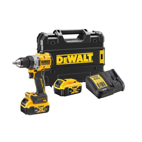 Шуруповерт DeWALT XR Li-Ion 18V 5Ah, 90 Нм, 0-650/0-2000 об/хв (DCD800P2T) – Dewalt