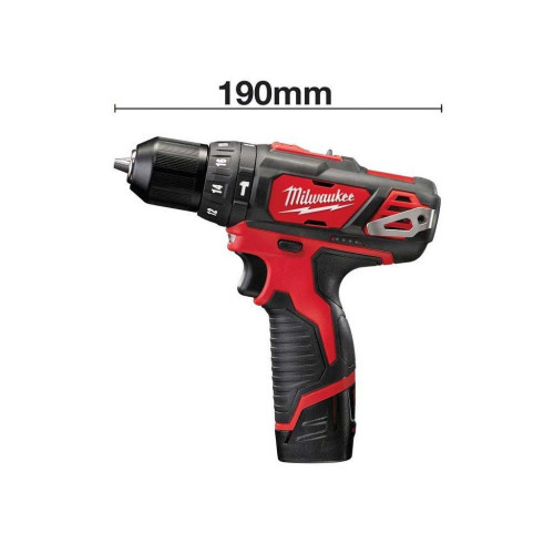 Шуруповерт Milwaukee M12 BPD-202C, 2x2Ah, кейс (4933441940) – Milwaukee (вид 1)