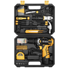 Шуруповерт Deko DKCD12FU-LI + набор 104 инструментов в кейсе (12182)