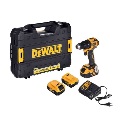 Шуруповерт DeWALT XR Li-Ion 18V, 3x5Ah, 65 Нм, 450-1650 об/хв, 1.1 кг, TSTAK, TSTAK (DCD708P3T) – Dewalt