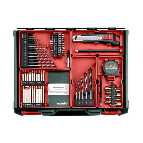 Шуруповерт Metabo BS 18 Set, 18V. 2х2Ah, 24·48Нм, 0-450·0-1600об/хв, 1.3кг (602207710) – Metabo (вид 1)