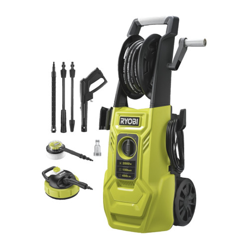 Мойка высокого давления Ryobi RY150PWA, 2000Вт, 150Бар, 450 л/час (5133005371) – Ryobi