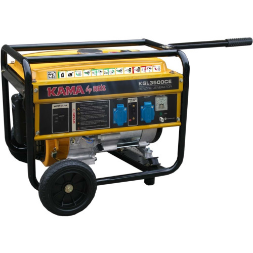Генератор KAMA KGL3500CE, 230V, 50Hz, 2.8kW, 3.5KVA, 15L (KGL3500CE) – KAMA (вид 1)