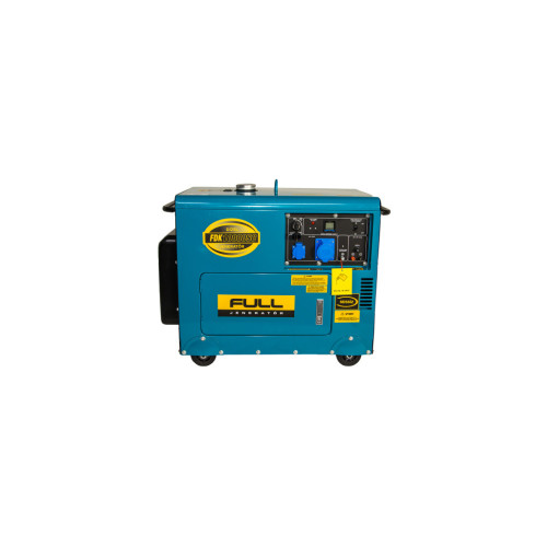 Генератор FULL дизельный FDK10000SC, 230V, 50Hz, 7.5kW, 30 л, 2л/ч, ручной/електростартер (без АКБ) (FDK10000SC) – FULL