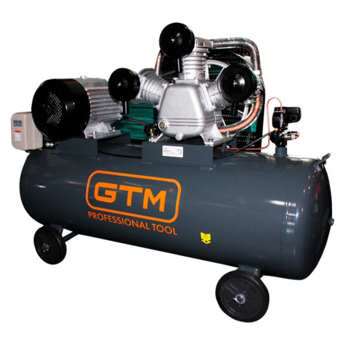 Компресор GTM 7,5кВт, 10бар , 220л, 1100/900л/хв, 380В (KC3090-220L) – GTM