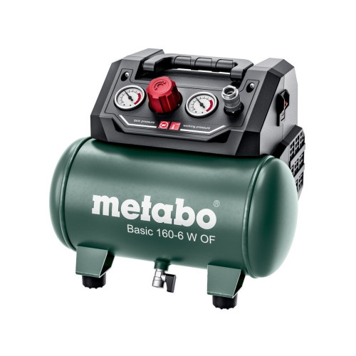 Компресор Metabo BASIC 160-6 W OF безолійний, 900Вт, 6л, 160л/хв, 8бар (601501000) – Metabo