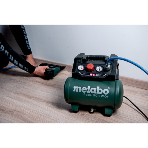 Компресор Metabo BASIC 160-6 W OF безолійний, 900Вт, 6л, 160л/хв, 8бар (601501000) – Metabo (вид 2)