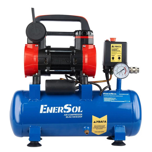 Компресор Enersol ES-AC100-8-2OF, 100 л/хв, 0.75 кВт, ресівер 8л. (ES-AC100-8-2OF) – Enersol