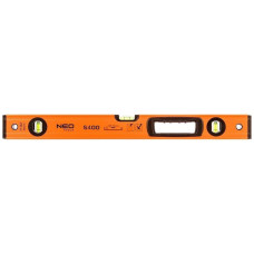 Рівень Neo Tools S 400 алюмінієвий, 60 см, 3 капсули, 1 отвір для рук (71-142)