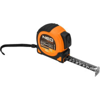 Рулетка Neo Tools Super Black, 10мx25мм, с фиксатором сматывания, магнит (67-245)