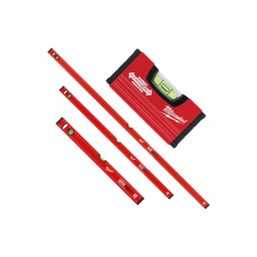 Рівень Milwaukee набір Slim 10/60/120/180cm, 4 пр. (4932478898) – Milwaukee