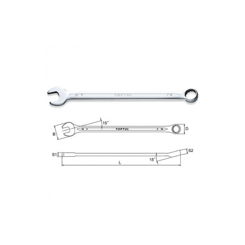 Ключ Toptul комбинированный супердлинный 18мм (AAEL1818) – TOPTUL (вид 1)