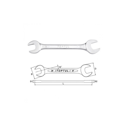 Ключ Toptul рожковый 36х41 мм (AAEJ3641) – TOPTUL (вид 1)