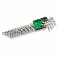 Ключ Toptul Г-образный TORX T10-T50 9ед. супердлинный (GAAL0923)