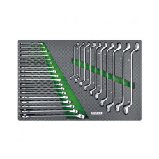 Ключ Toptul ключей комбинированных и накидных 6-27мм 28ед.(в ложементе) (GED2813)