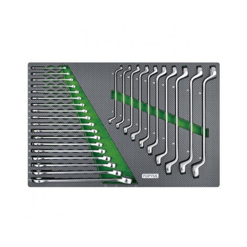 Ключ Toptul ключей комбинированных и накидных 6-27мм 28ед.(в ложементе) (GED2813) – TOPTUL