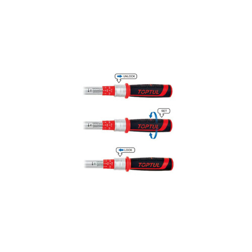 Ключ Toptul динамометрический моментный 3/8"x340мм 10-60Nm (ANBV1206) – TOPTUL (вид 1)