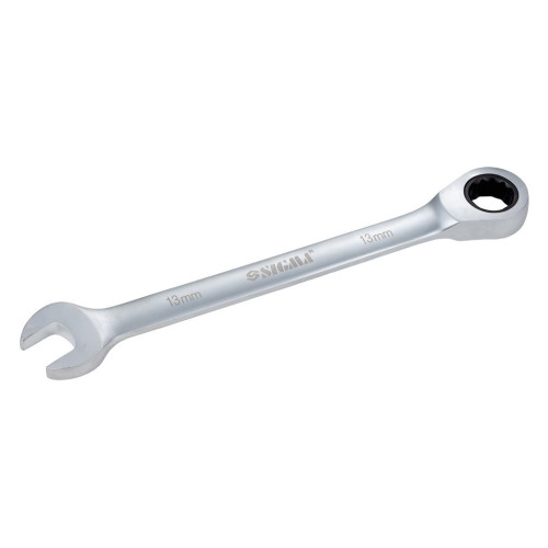 Ключ Sigma ріжково-накидний з тріскачкою 13мм CrV satine (6022131) – Sigma (вид 2)