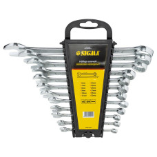 Ключ Sigma набор рожково-накидных 12шт 6-22мм CrV head polished (6010201)