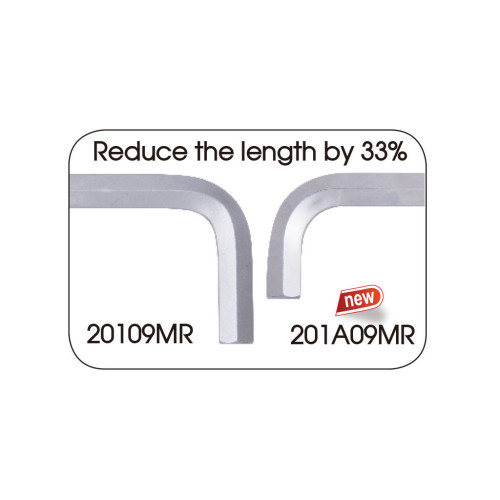 Ключ KING TONY шестигранний 9 шт. Г- подібний з кулькою 1,5-10 мм (201A09MR) – KING TONY (вид 2)