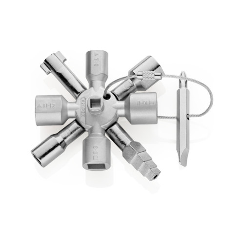 Ключ KNIPEX TwinKey для электрошкафов (00 11 01) – KNIPEX