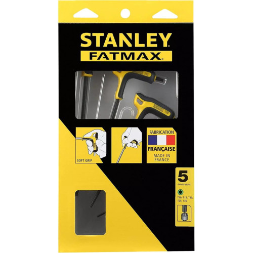Ключ Stanley FATMAX торцевой TORX, с обрезиненной ручкой, 5 шт: (FMHT0-69048) – Stanley (вид 1)