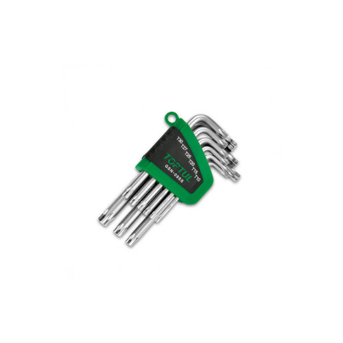 Ключ Toptul Г-подібний TORX T10-T50, 9 шт. (GSN-09SS) – TOPTUL
