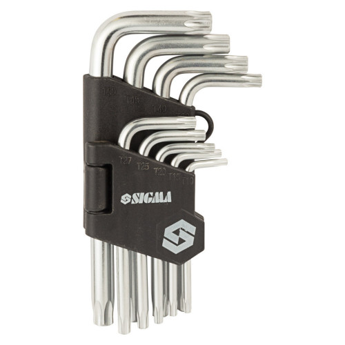 Ключ Sigma набір TORX 9шт T10-T50 CrV, короткі з отвором (4022211) – Sigma (вид 1)