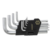 Ключ Sigma набор шестигранных 9шт 1.5-10мм CrV, короткие (4022011)